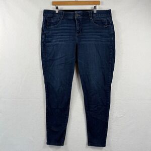 Democracy Ab Solution Skinny Jeans Womens 20W Dark Blue Stretch Casual Classic